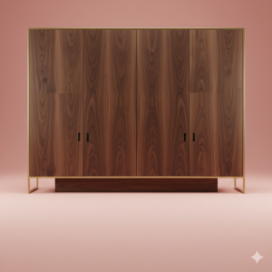 Modern 4-Door Wardrobe